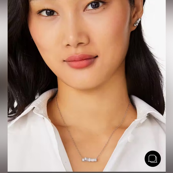 NWT Kate Spade Ribbon Earings and matching necklace set boxed. - Picture 4 of 6